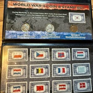 World War II Coin and Stamp Set
